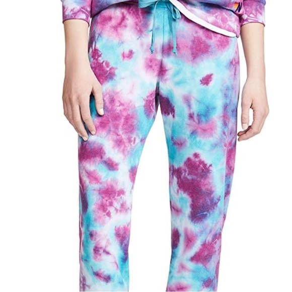Aviator Nation Women’s M Purple and Blue Tie-Dye Sweatpants - Picture 9 of 9